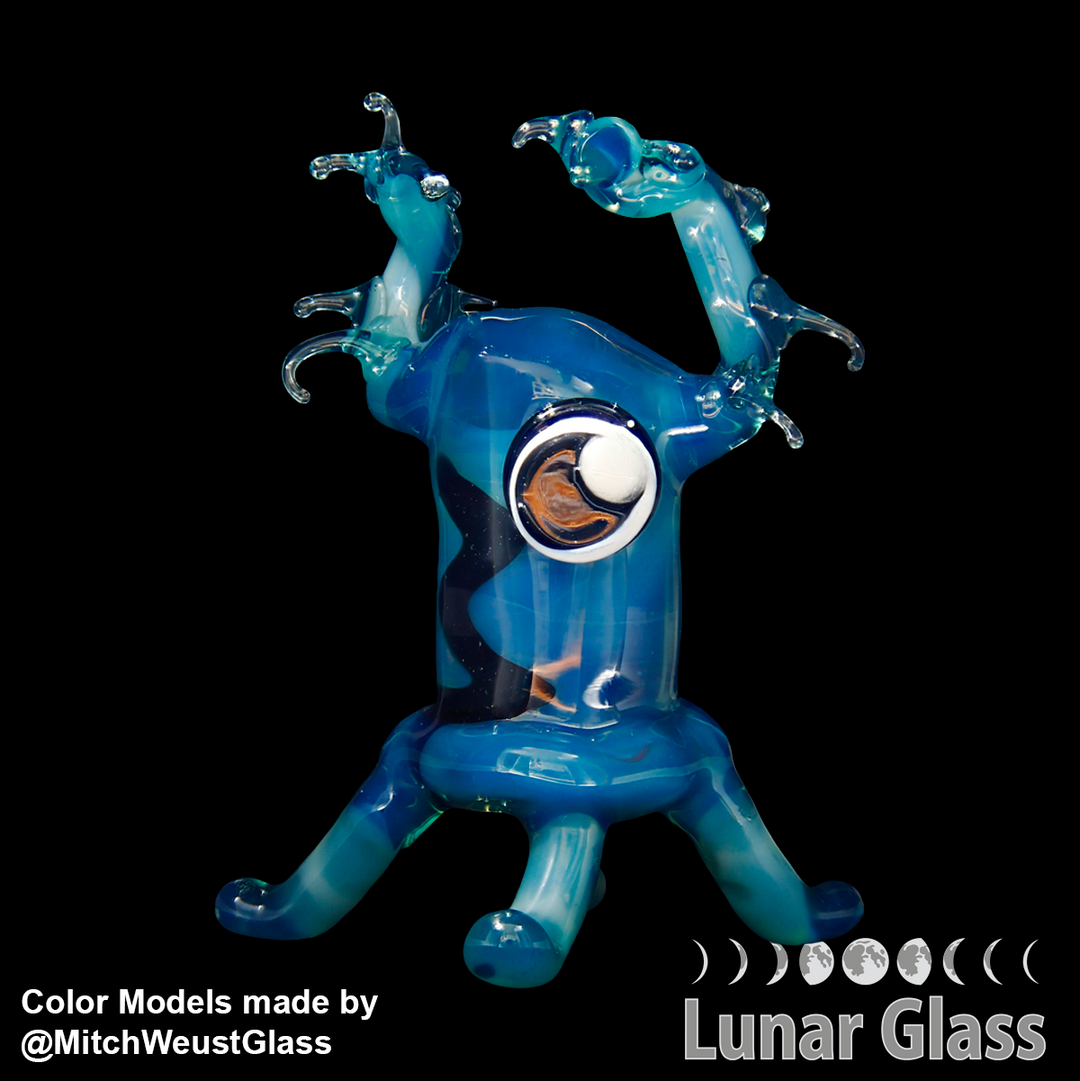 Lunar Glass Venus Dark Sea Blue Opal