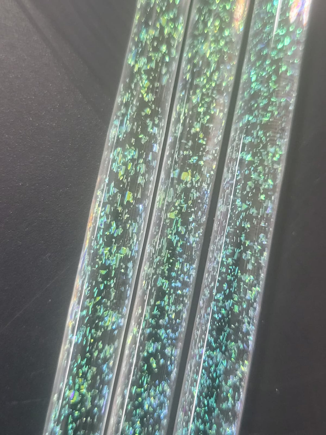 Lunar Glass Clear Inner with Cyan/Copper Dichro