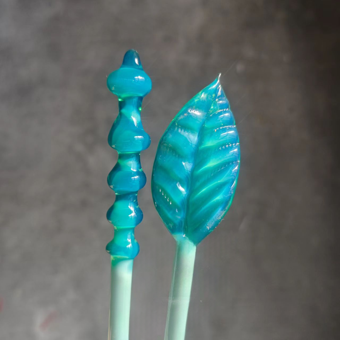 Lunar Glass Blue Waves Opal