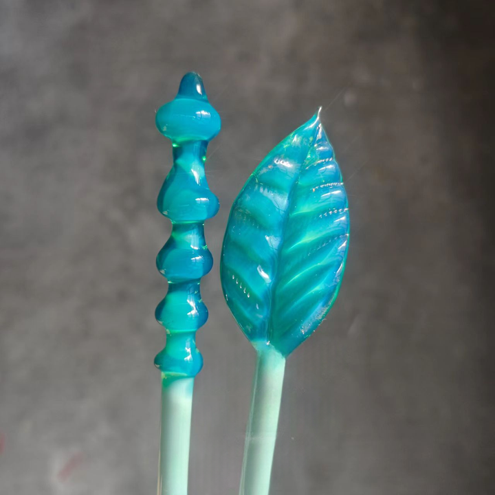 Lunar Glass Blue Waves Opal