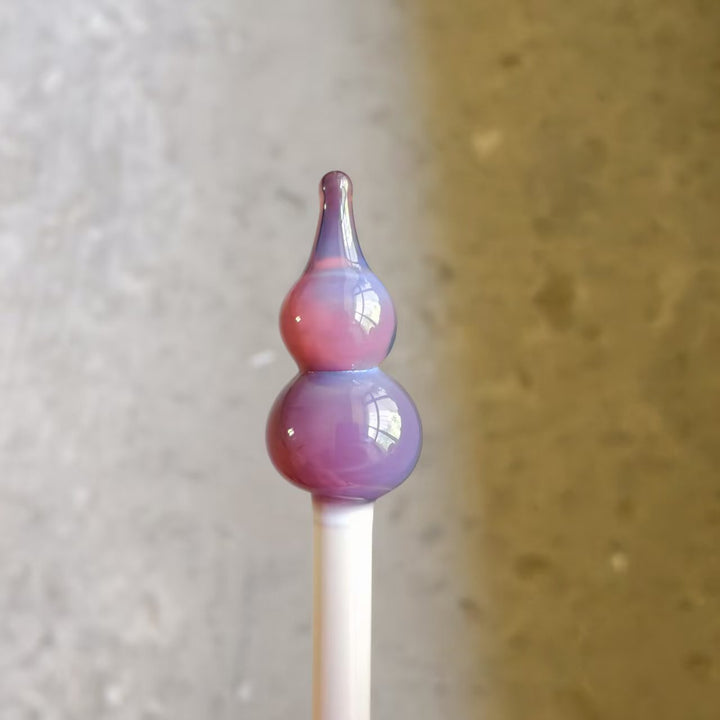 Lunar Glass Purplish Red Opal