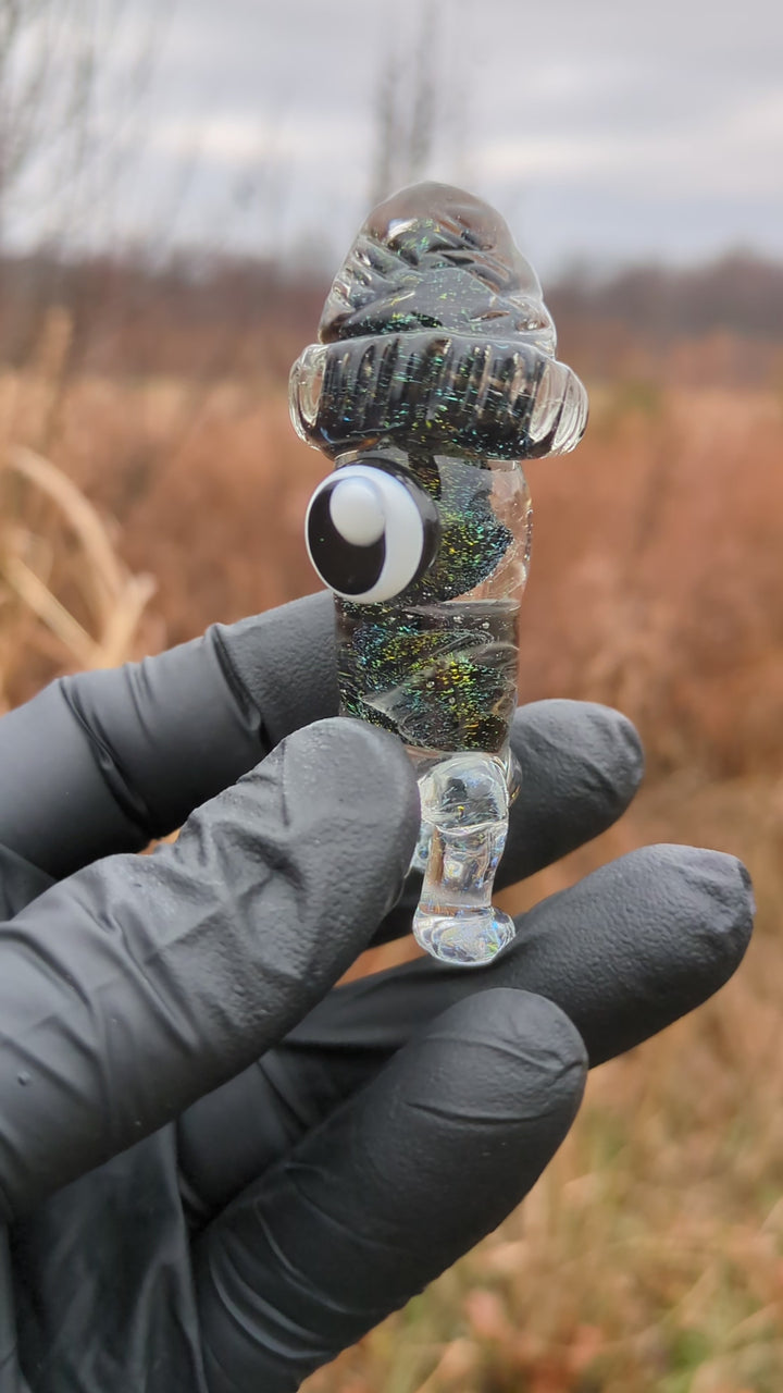 Lunar Glass Black Inner with Rainbow A Dichro