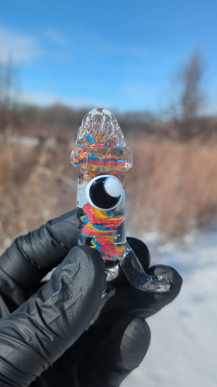 Lunar Glass Multi Color Center with Cyan/Copper Dichro