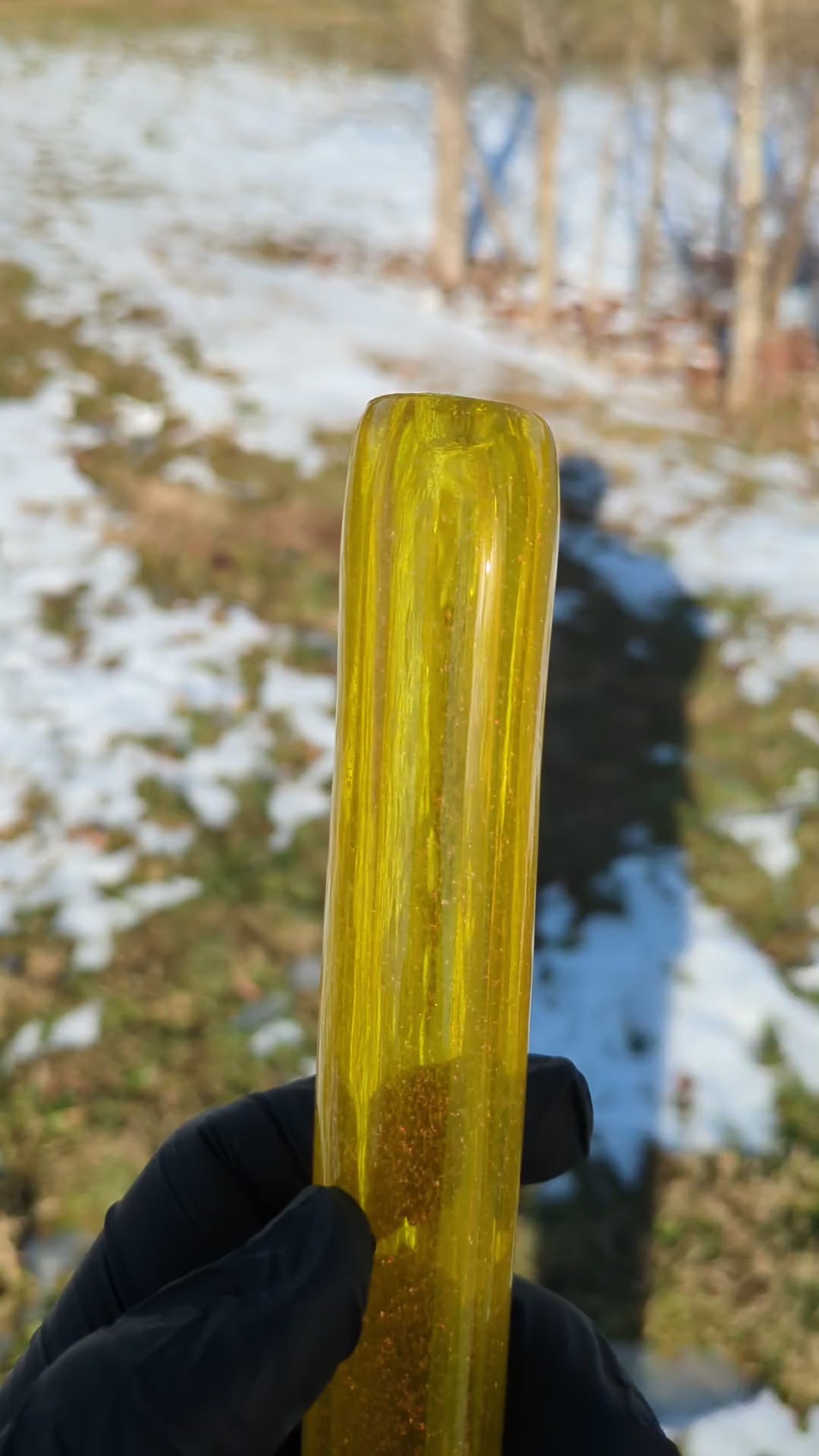 DinkDink Black Cherry Dichro over Lemon Party