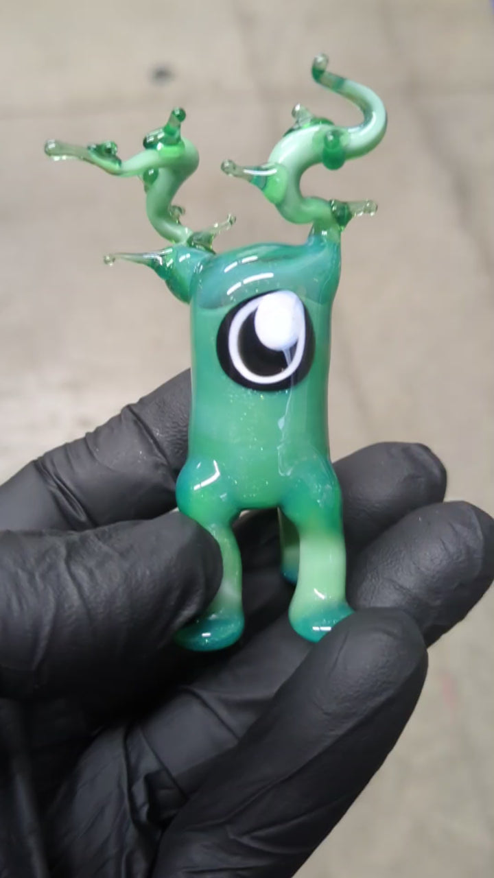 Lunar Glass Soraka Green Sparkle Opal